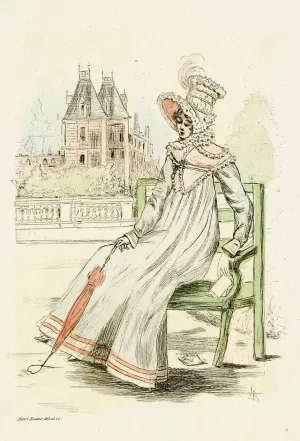 Modes feminines du XIXe siecle 1817 by Henri Boutet Oil Painting