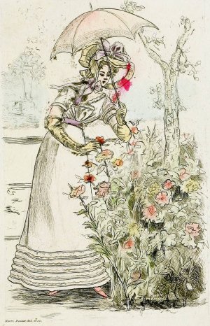 Modes feminines du XIXe siecle 1822 by Henri Boutet Oil Painting
