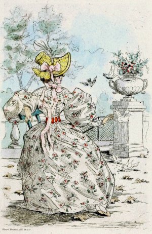 Modes feminines du XIXe siecle 1831 by Henri Boutet Oil Painting