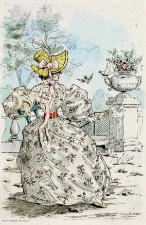 Modes feminines du XIXe siecle 1831 by Henri Boutet Oil Painting