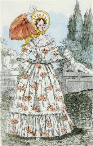 Modes feminines du XIXe siecle 1845 by Henri Boutet Oil Painting
