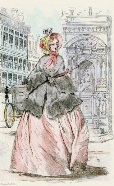 Modes feminines du XIXe siecle 1851  by Henri Boutet - Hand-Painted Oil Painting Reproduction