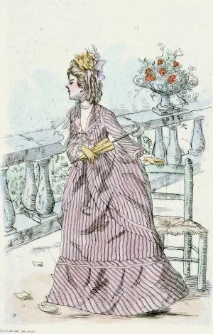 Modes feminines du XIXe siecle 1871 by Henri Boutet Oil Painting