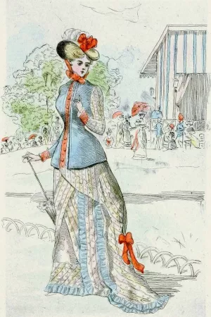 Modes feminines du XIXe siecle 1877 by Henri Boutet Oil Painting