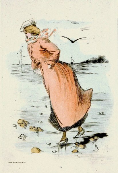 Modes feminines du XIXe siecle 1888  by Henri Boutet - Hand-Painted Oil Painting Reproduction