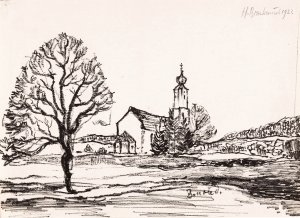 Bernried by Henri Braakensiek Oil Painting