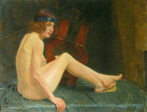 La Lira by Henri Braakensiek Oil Painting