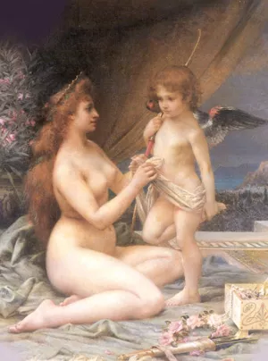 Aphrodite and Eros by Henri Camille Danger - Oil Painting Reproduction