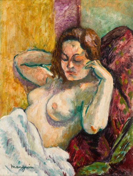 Main Product Photo of Torse de Vanina  Painting by Henri Charles Manguin