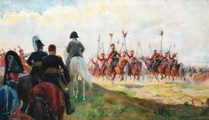 Apres La Charge; Hanau 1813 by Henri Chartier Oil Painting