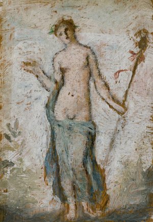 Bacchante au thyrse by Henri Cros Oil Painting