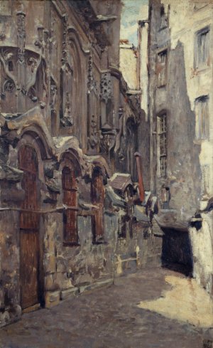 Les Charniers de l'eglise Saint-Gervais-Saint-Protais by Henri Dabadie Oil Painting