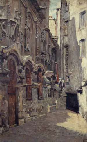 Les Charniers de l'eglise Saint-Gervais-Saint-Protais by Henri Dabadie Oil Painting