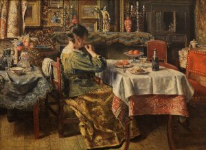 The Meal by Henri De Braekeleer Oil Painting