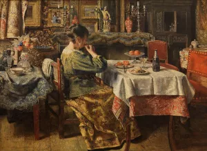 The Meal by Henri De Braekeleer Oil Painting
