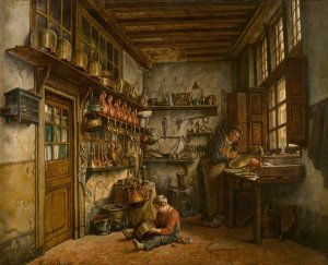The Tinker by Henri De Braekeleer Oil Painting