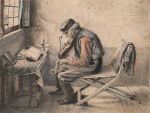 The Violin Player by Henri De Braekeleer Oil Painting