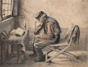 The Violin Player by Henri De Braekeleer Oil Painting