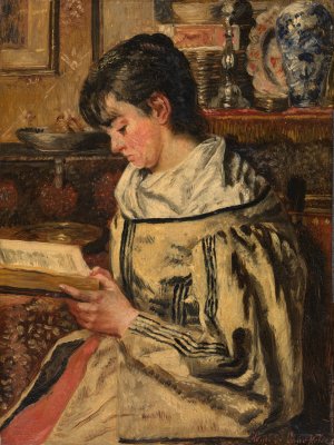 Woman Reading by Henri De Braekeleer Oil Painting