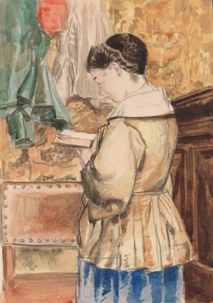 Woman Reading by Henri De Braekeleer Oil Painting