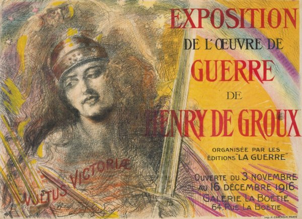 Exposition de l'oeuvre de guerre de Henry de Groux  by Henri De Groux - Hand-Painted Oil Painting Reproduction