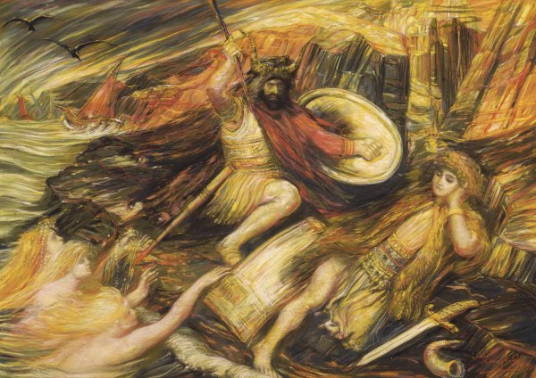 La mort de Siegfried by Henri De Groux - Hand-Painted Oil Painting Reproduction