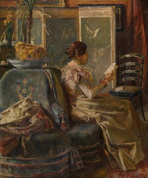 The Bill of the Dressmaker by Henri De Smeth Oil Painting