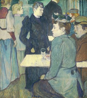 A Corner of the Moulin de la Galette by Henri De Toulouse-Lautrec Oil Painting