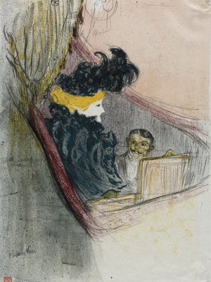 A Princely Idyl, Clara Ward by Henri De Toulouse-Lautrec Oil Painting
