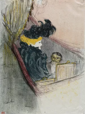 A Princely Idyl, Clara Ward by Henri De Toulouse-Lautrec Oil Painting