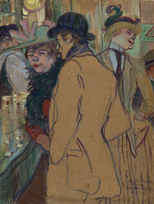 Alfred la Guigne by Henri De Toulouse-Lautrec Oil Painting