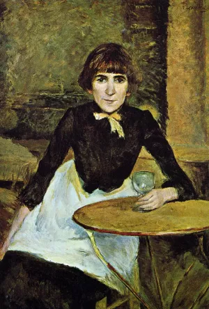 At La Bastille also known as Portrait of Jeanne Wenz by Henri De Toulouse-Lautrec - Oil Painting Reproduction