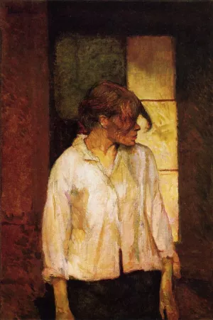 At Montrouge also known as Rosa la Rouge by Henri De Toulouse-Lautrec At Montrouge also known as Rosa la Rouge by Henri De Toulouse-Lautrec Oil Painting
