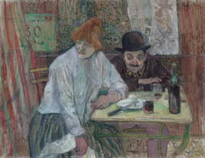 At the Cafe La Mie by Henri De Toulouse-Lautrec Oil Painting