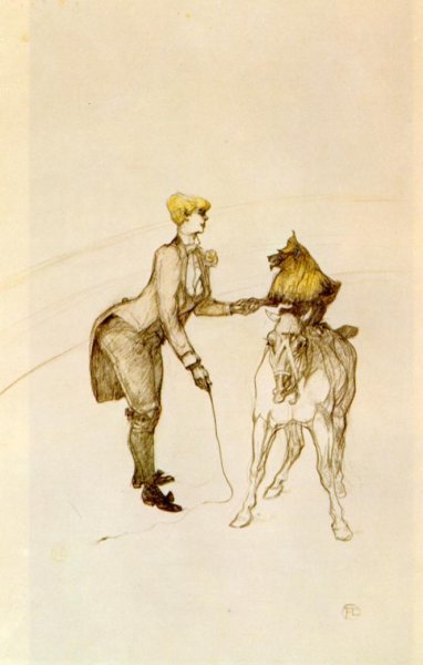 At the Circus: The Animal Trainer by Henri De Toulouse-Lautrec - Hand-Painted Oil Painting Reproduction