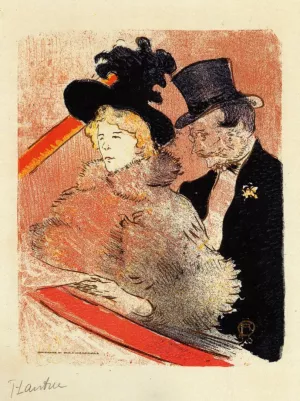 At the Concert Oil painting by Henri De Toulouse-Lautrec