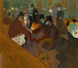At the Moulin Rouge by Henri De Toulouse-Lautrec Oil Painting
