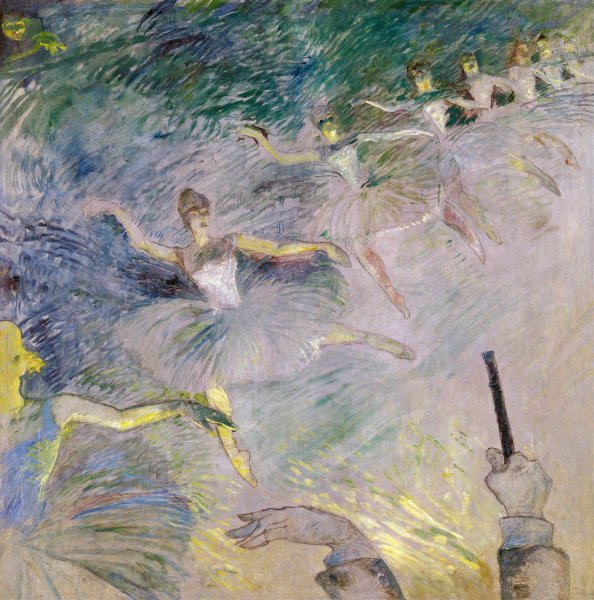 Ballet Dancers  by Henri De Toulouse-Lautrec - Hand-Painted Oil Painting Reproduction