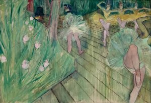 Ballet Scene by Henri De Toulouse-Lautrec Oil Painting
