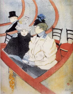 Box in the Grand Tier by Henri De Toulouse-Lautrec - Oil Painting Reproduction