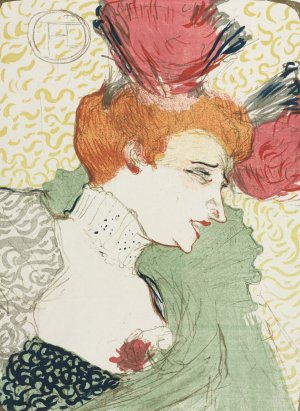 Bust Of Mademoiselle Lender by Henri De Toulouse-Lautrec Oil Painting