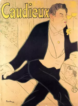 Caudieux painting by Henri De Toulouse-Lautrec