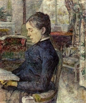 Comtesse a. de Toulouse-Lautrec in the Salon at Malrome
