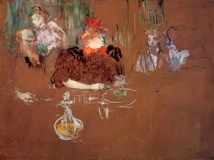 Dinner at the House of M. and Mme. Nathanson by Henri De Toulouse-Lautrec - Oil Painting Reproduction