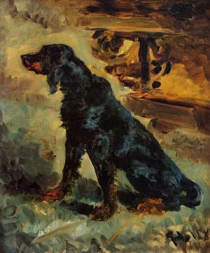 Dun, a Gordon Setter Belonging to Comte Alphonse de Toulouse-Lautrec by Henri De Toulouse-Lautrec - Oil Painting Reproduction