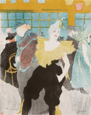Elles; The Clownesse by Henri De Toulouse-Lautrec Oil Painting