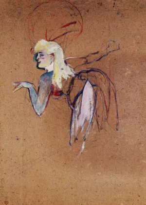 Extra in the Folies-Bergere Revue by Henri De Toulouse-Lautrec Oil Painting