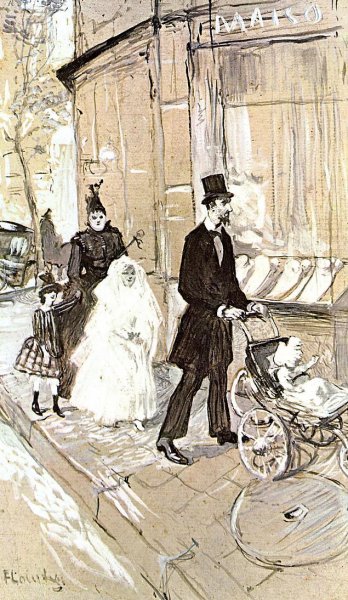 First Comunion by Henri De Toulouse-Lautrec - Hand-Painted Oil Painting Reproduction