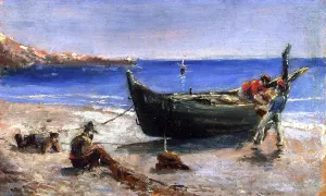 Fishing Boat by Henri De Toulouse-Lautrec Oil Painting