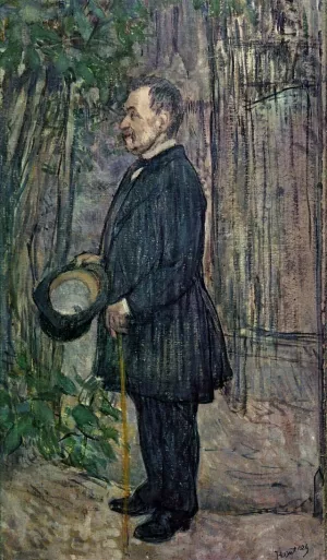 Henri Dihau by Henri De Toulouse-Lautrec - Oil Painting Reproduction